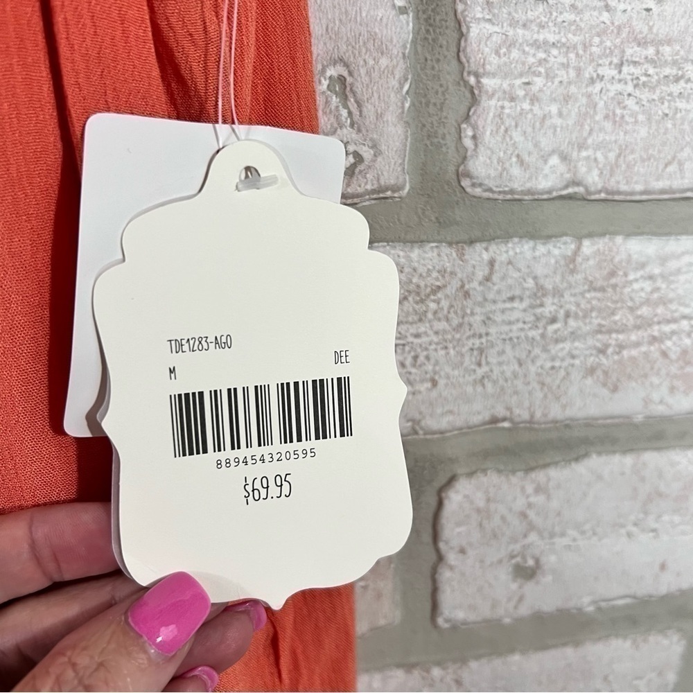 Altar’d State NWT Peach Lace Accent Sleeveless Romper Size M - Picture 11 of 15